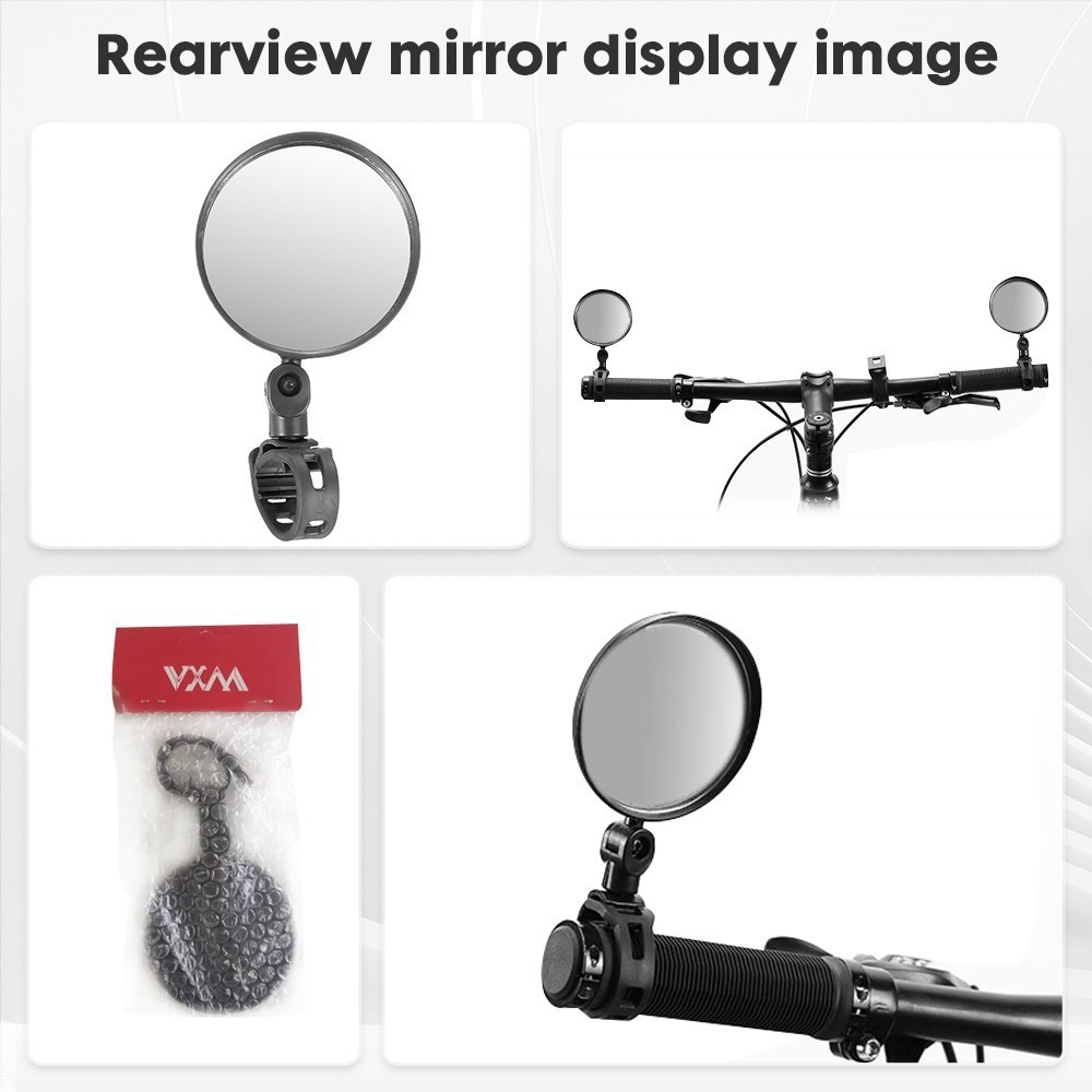 Ebike Bike Handlebar Mirror – Rotatable And Adjustable Wide Angle Rear Rearview