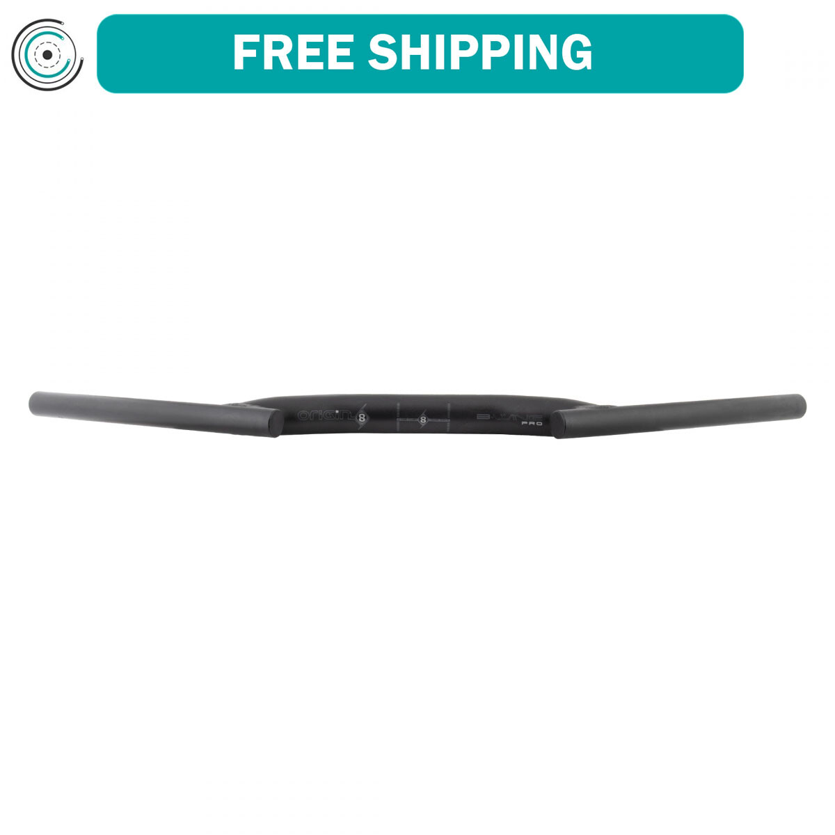 Origin8 Bat Wing Black 31.8mm 660mm AL6061 Hydroformed Center Section Aluminum