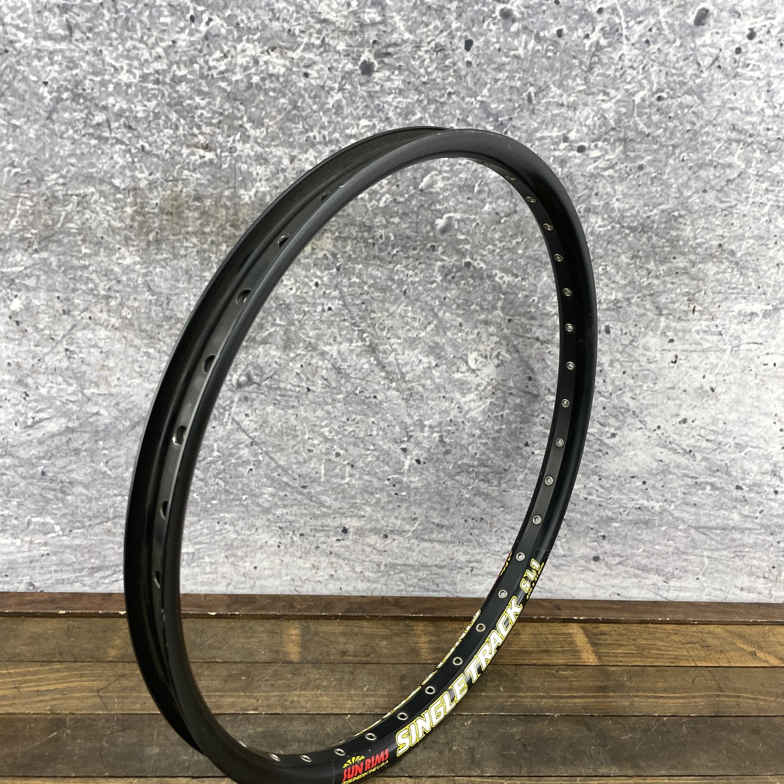 Sun Rims SingleTrack SL1 BMX Rim 20 in 36h Disc Hoop 406 x 31 Black Eyeleted 36