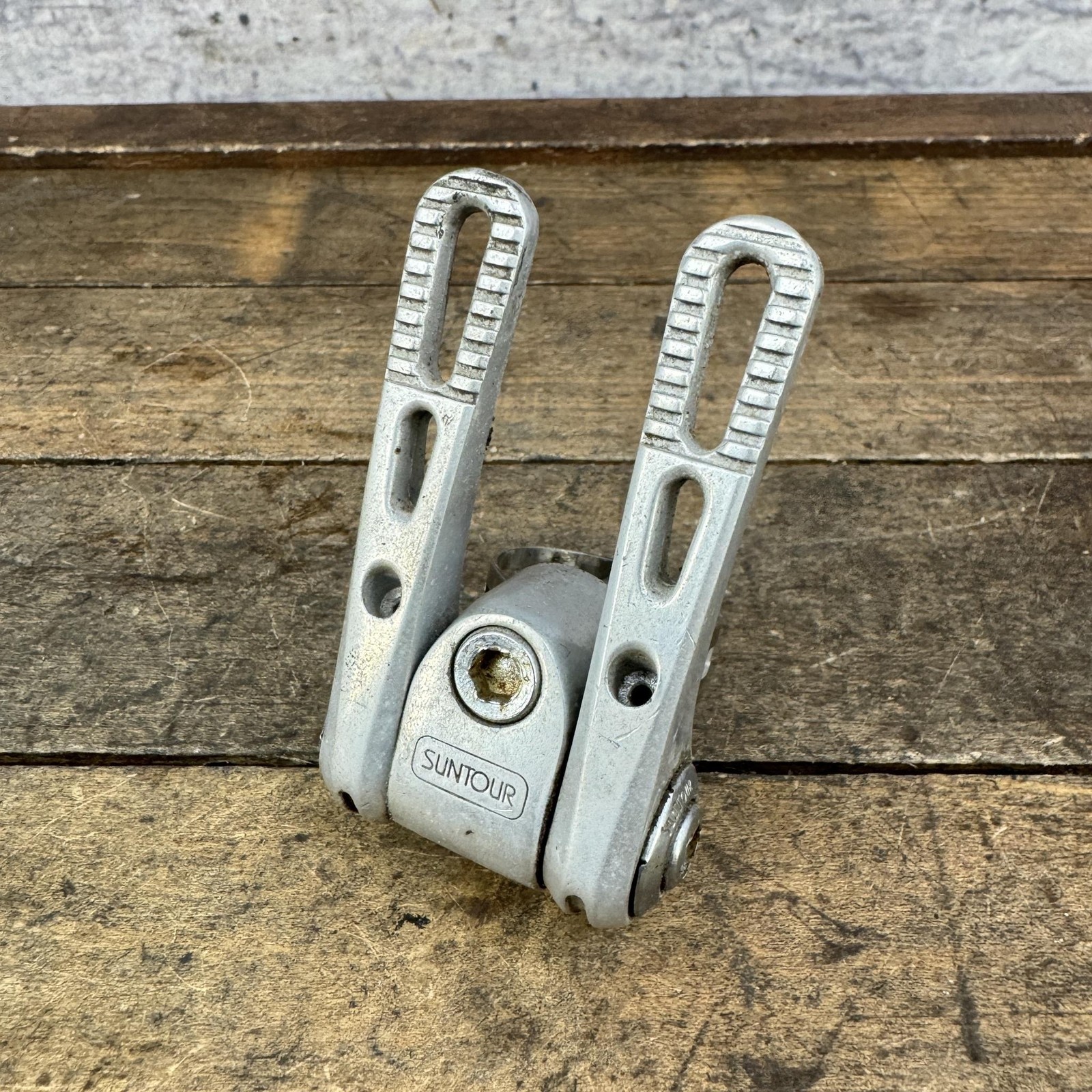 Vintage SunTour Down Tube Shifter Set 28.6 Clamp Road Touring Bike Silver Japan
