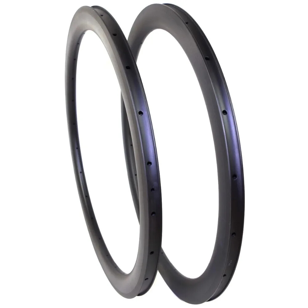 Road Bike Carbon Rim V Brake 25mm Width Tubeless Clincher Bicycle Rims UD 3K 12K
