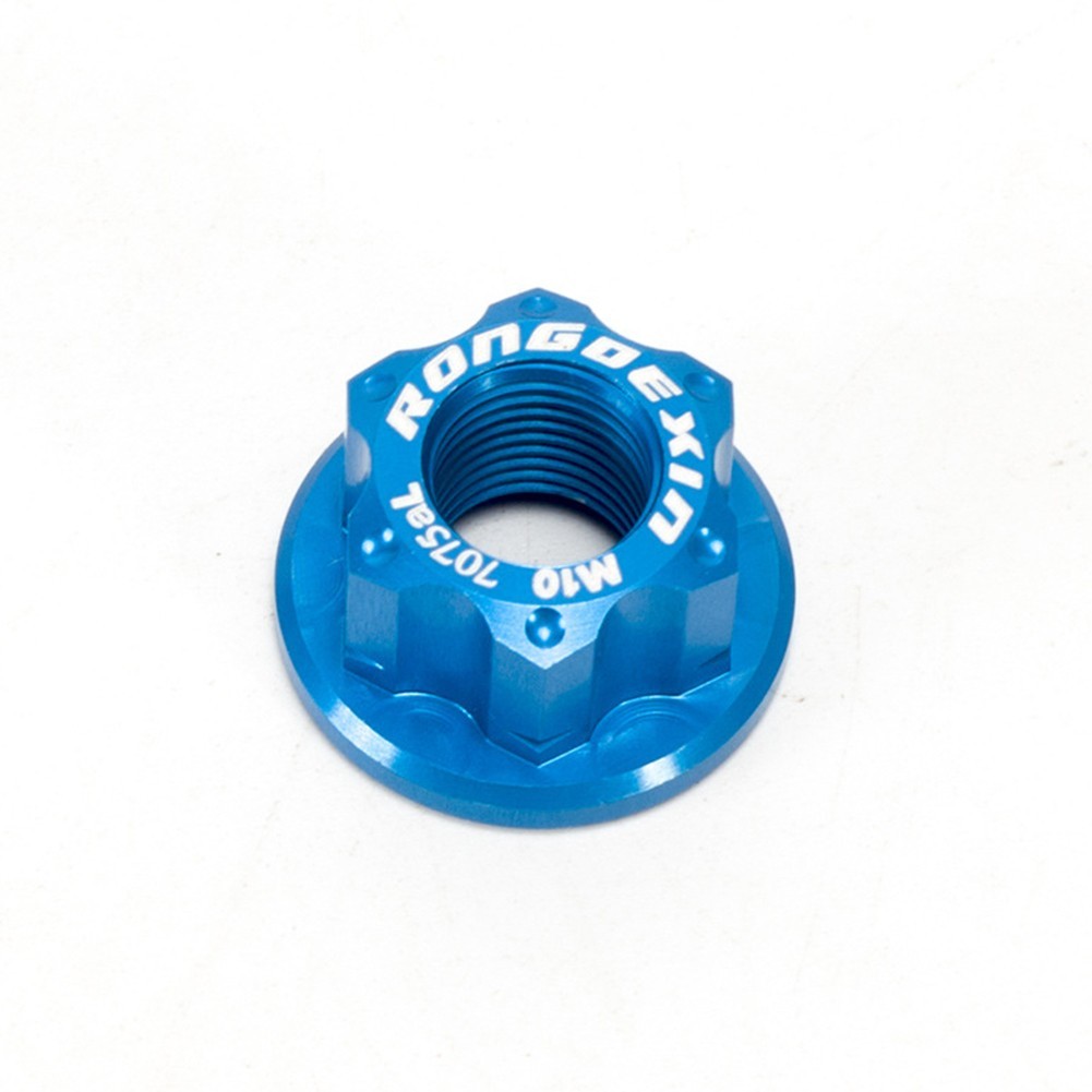 Bike Wheel Axle Nut 2X for 2 Pcs Aluminum Alloy Bicycle Black Blue Gold HUB