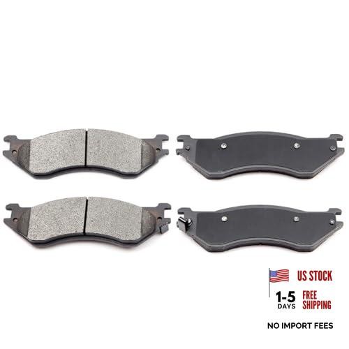 D702-7576 4pcs Front/Rear Semi Metallic Disc Brake Pad Set Fit For D702 [4pcs]