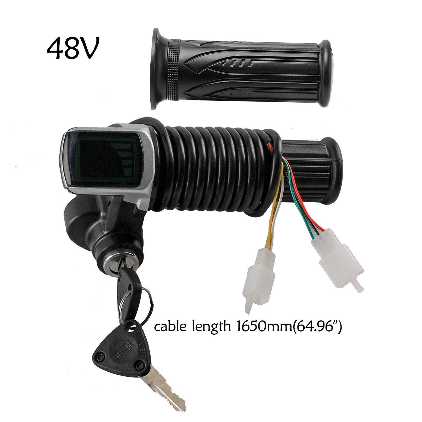 48V-64V 1000W-1800W Brushless 3 Speed Controller w/ Throttle Grip Electric Bike