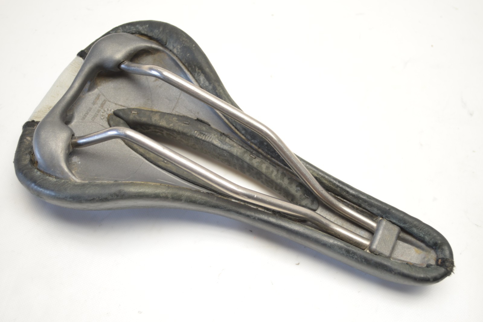 TERRY FLY BLACK LEATHER TITANIUM BICYCLE SEAT SADDLE 280 MM X 138 MM