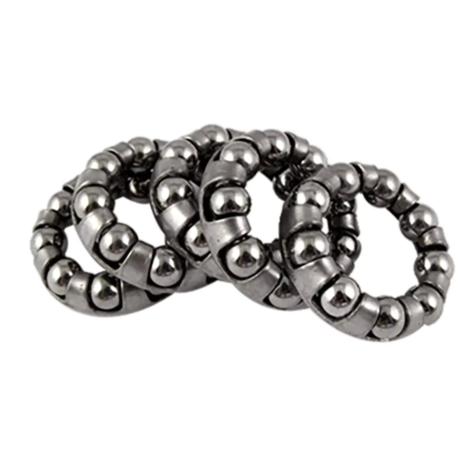 5PCS/Set Stainless Steel Silver 1/4 in x 9 Balls Bicycle Crank Ball Bearing