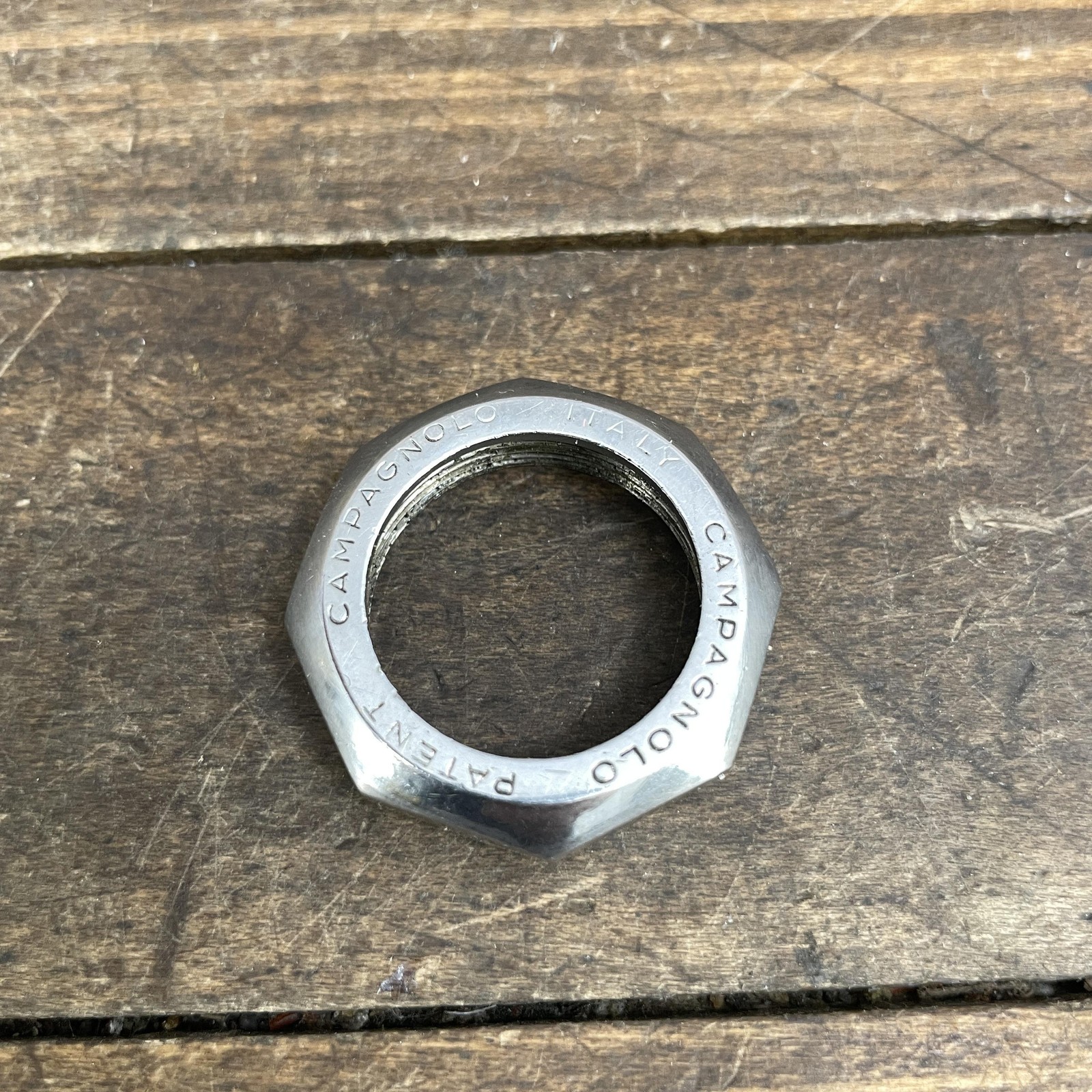 Vintage Campagnolo French Headset Top Nut Locknut 25×1 France 1 Inch Threaded