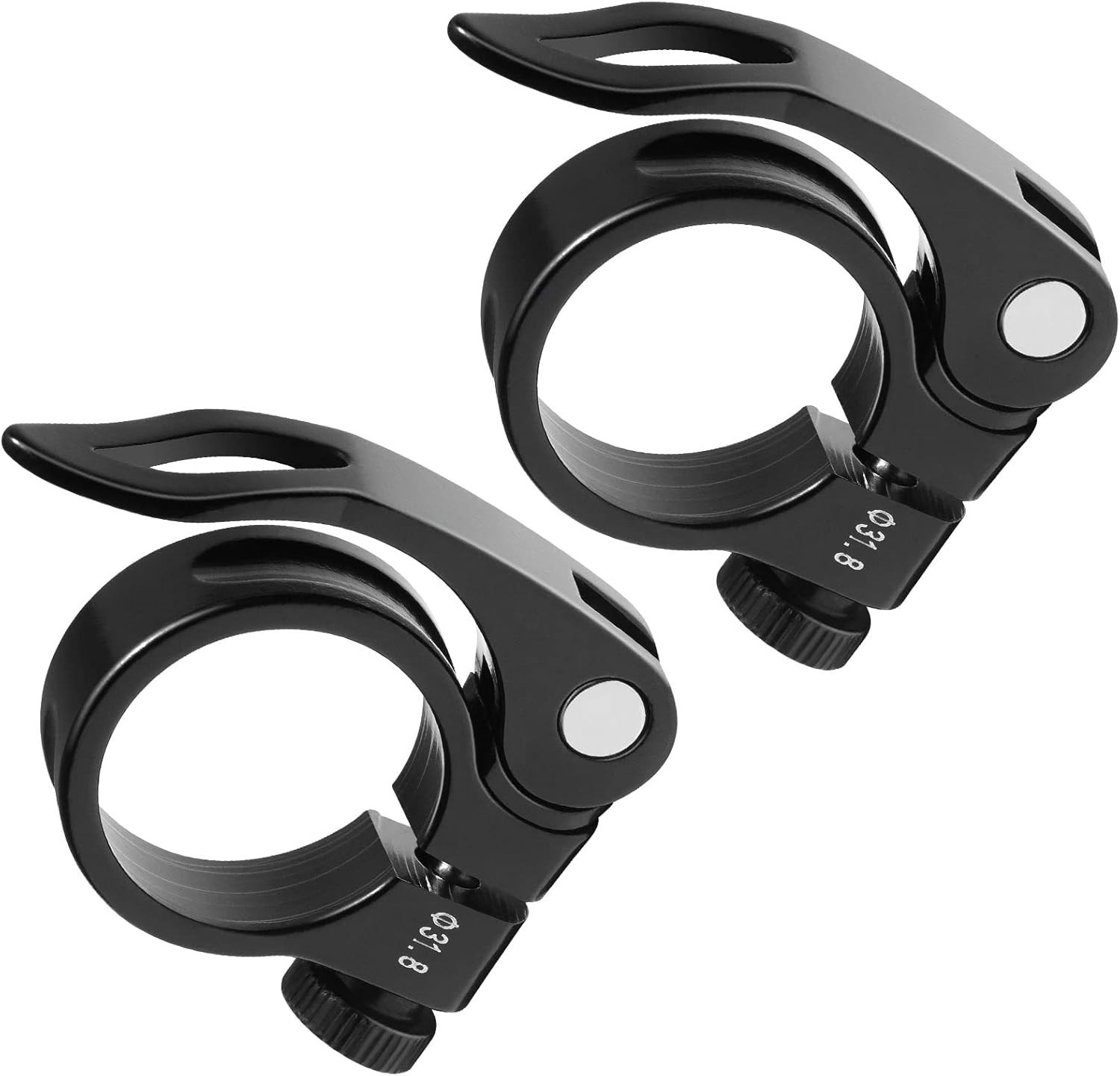 2pcs Bike Seat Clamps 31.8mm Seatpost Clamp Premium Bike Seat Clamp Inside Di…