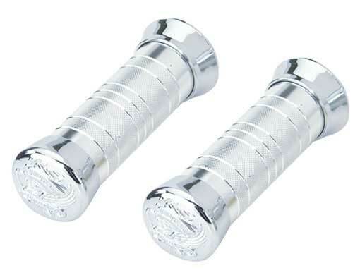 NEW! VINTAGE LOWRIDER 130MM LONG GRIPS 16A EAGLE STYLE IN CHROME.