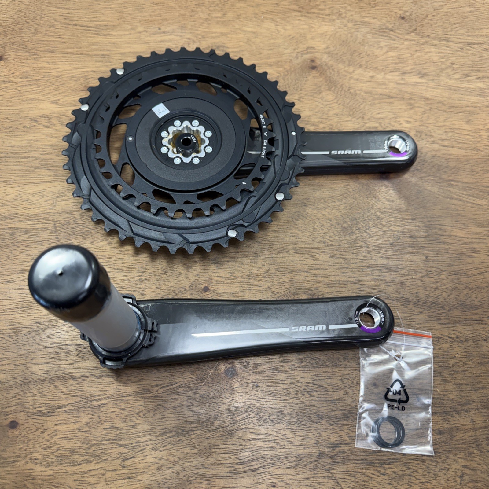 SRAM RED E1 2×12 Road Gravel Bike Crankset 46-33T FC-RED-E1 170mm Dub SL