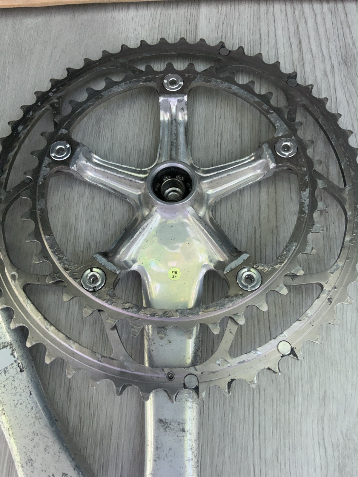 SHIMANO DURA ACE CRANKSET 7700 DOUBLE 172.5 MM ARMS 53-39 TOOTH OCTALINK