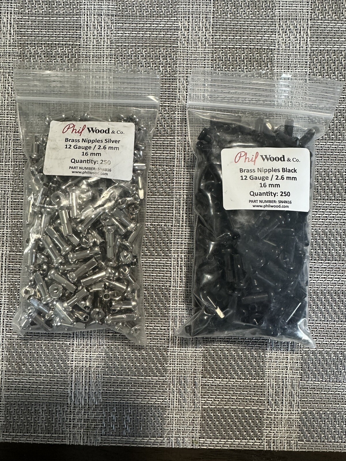 Phil Wood 12g Black Nipples