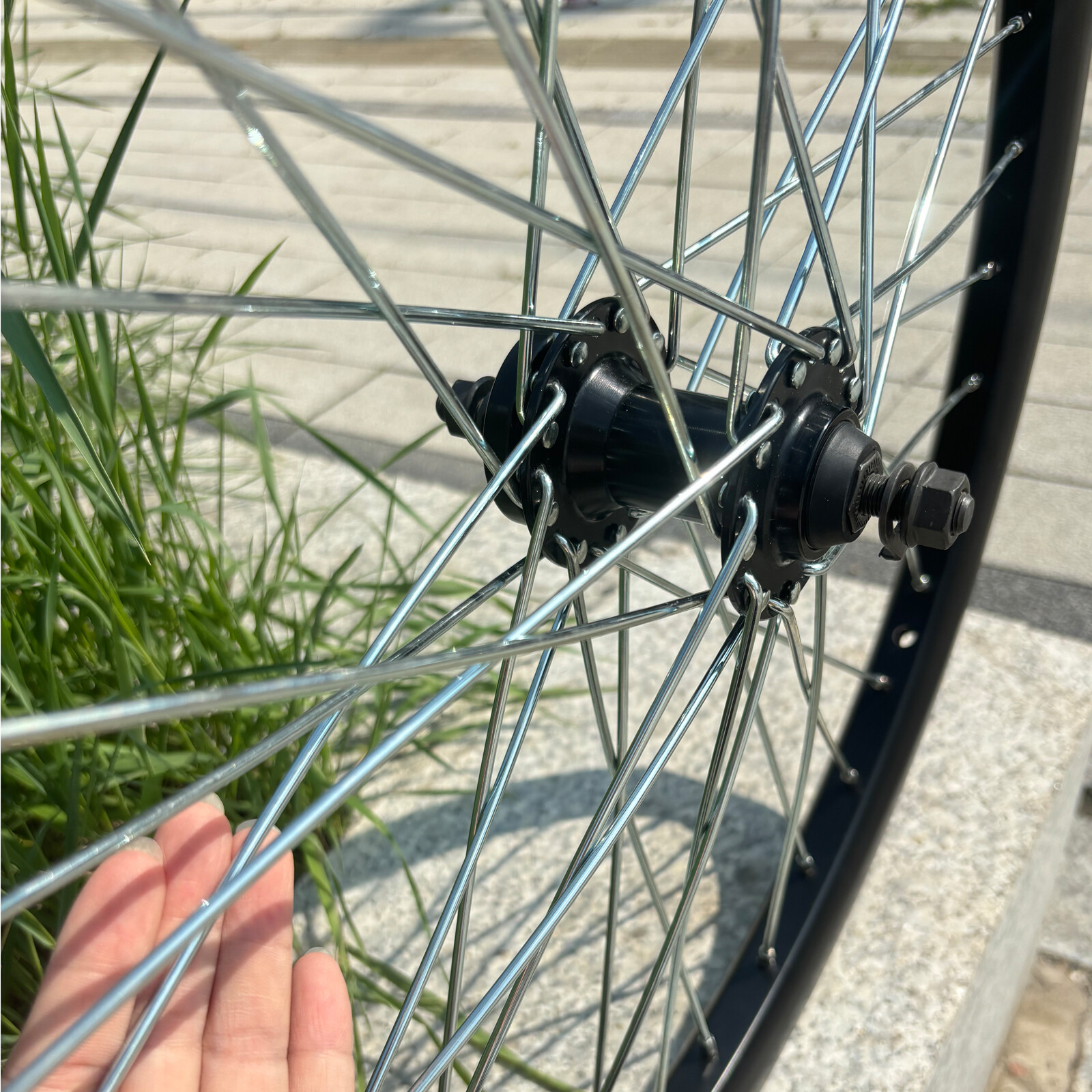 Heavy Duty 26″ Bicycle Wheel w/Freewheel, 36 Spokes Bike Rim Front&Rear 10G 680g