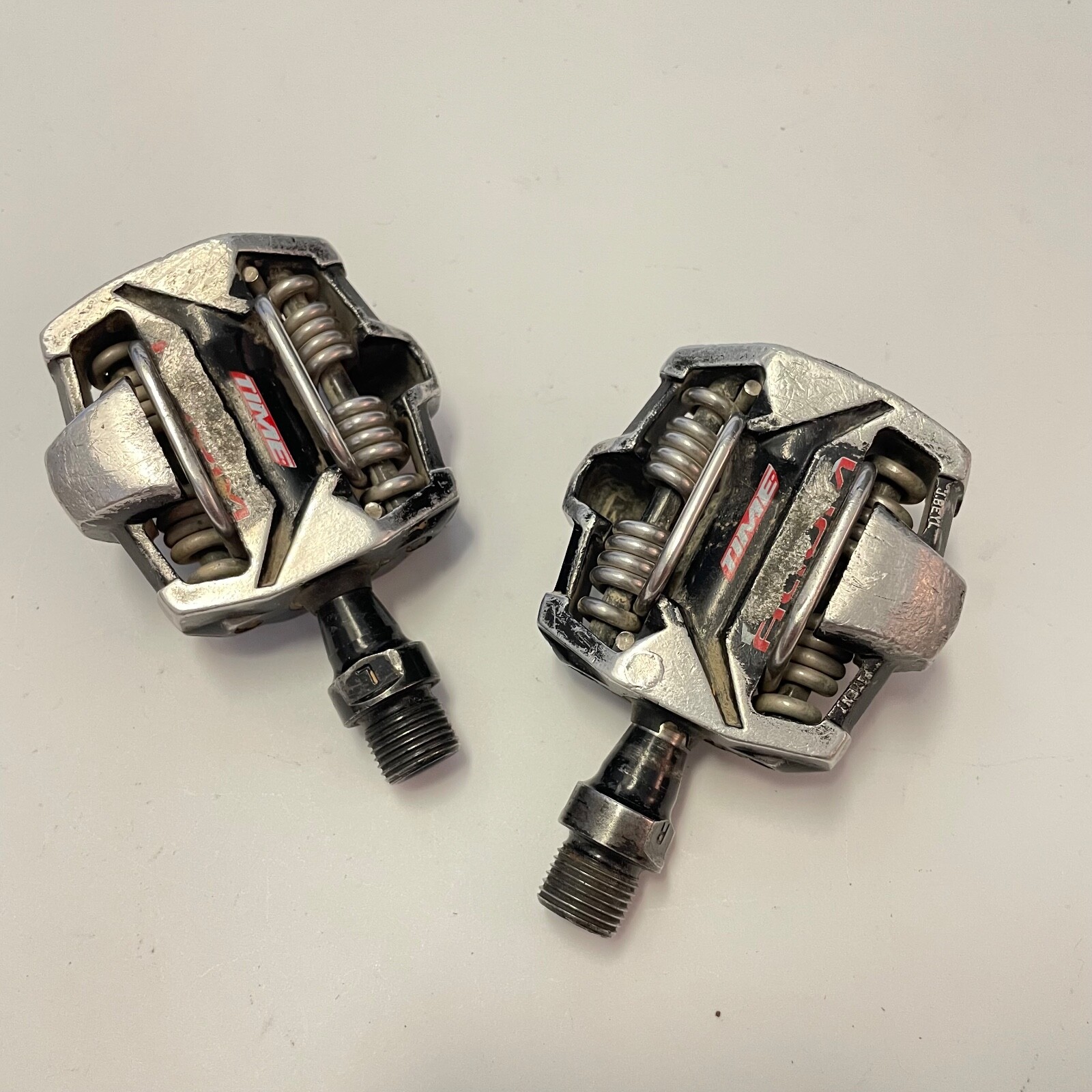 TIME ATAC Alium Clipless Pedals Mountain Bike mtb Vintage