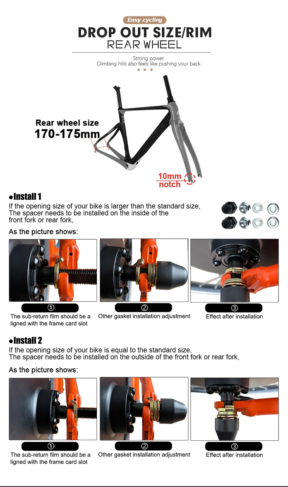 Snow E-bicycle Fat Tire Motor 48V 1000W 4.0Tyre Brushless Rear Rotate Hub Motor