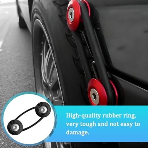 Car Bumper Quick Release Clips, 18PCS Vehicle Front Rear Bumper Bracket Black