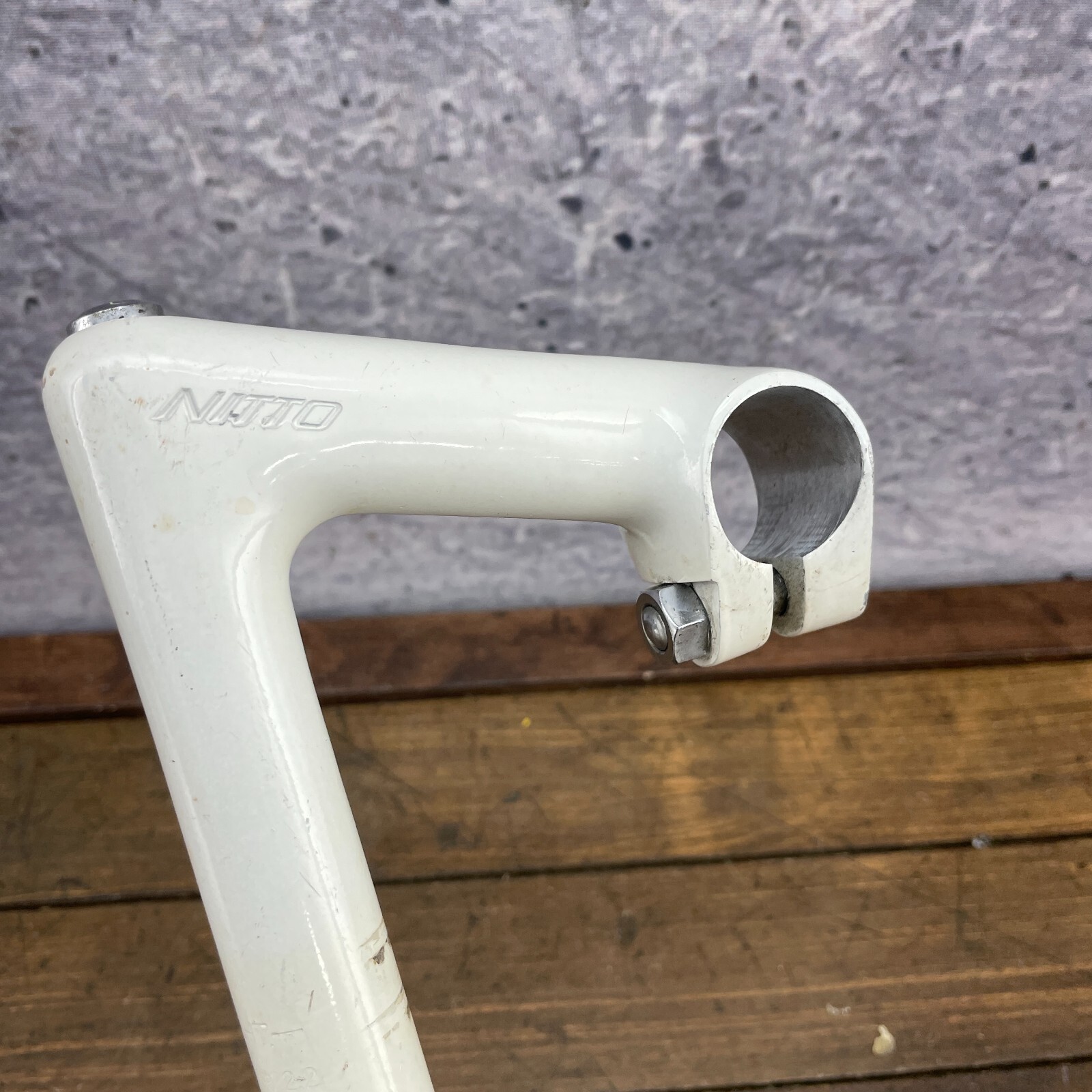 Vintage Nitto Stem 90 mm 26.0 mm White Lightning 22.2 mm 1in Quill 80s Alloy