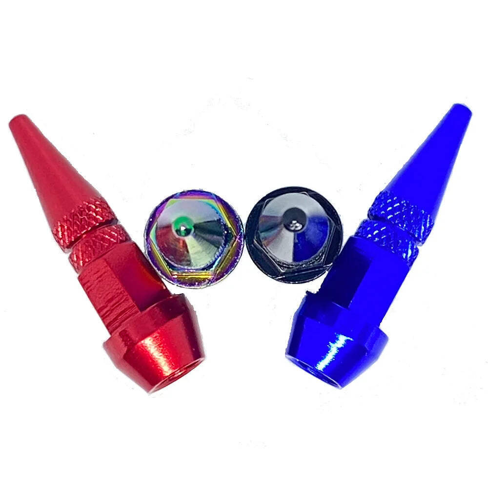 Car Tire Valve Caps Car Motorcycle Bullet Wheel Tire Valve Caps Spike Shaped Alu