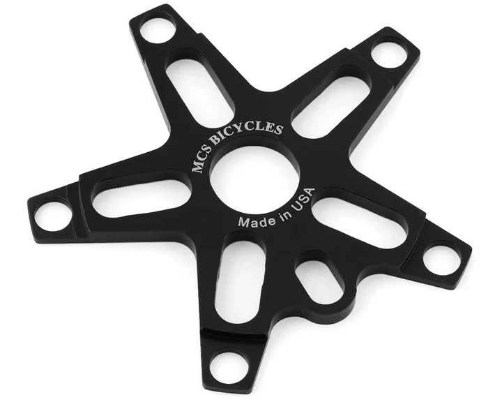MCS BMX V2 5 BOLT ALLOY SPINDER 110 ALLOY BLACK