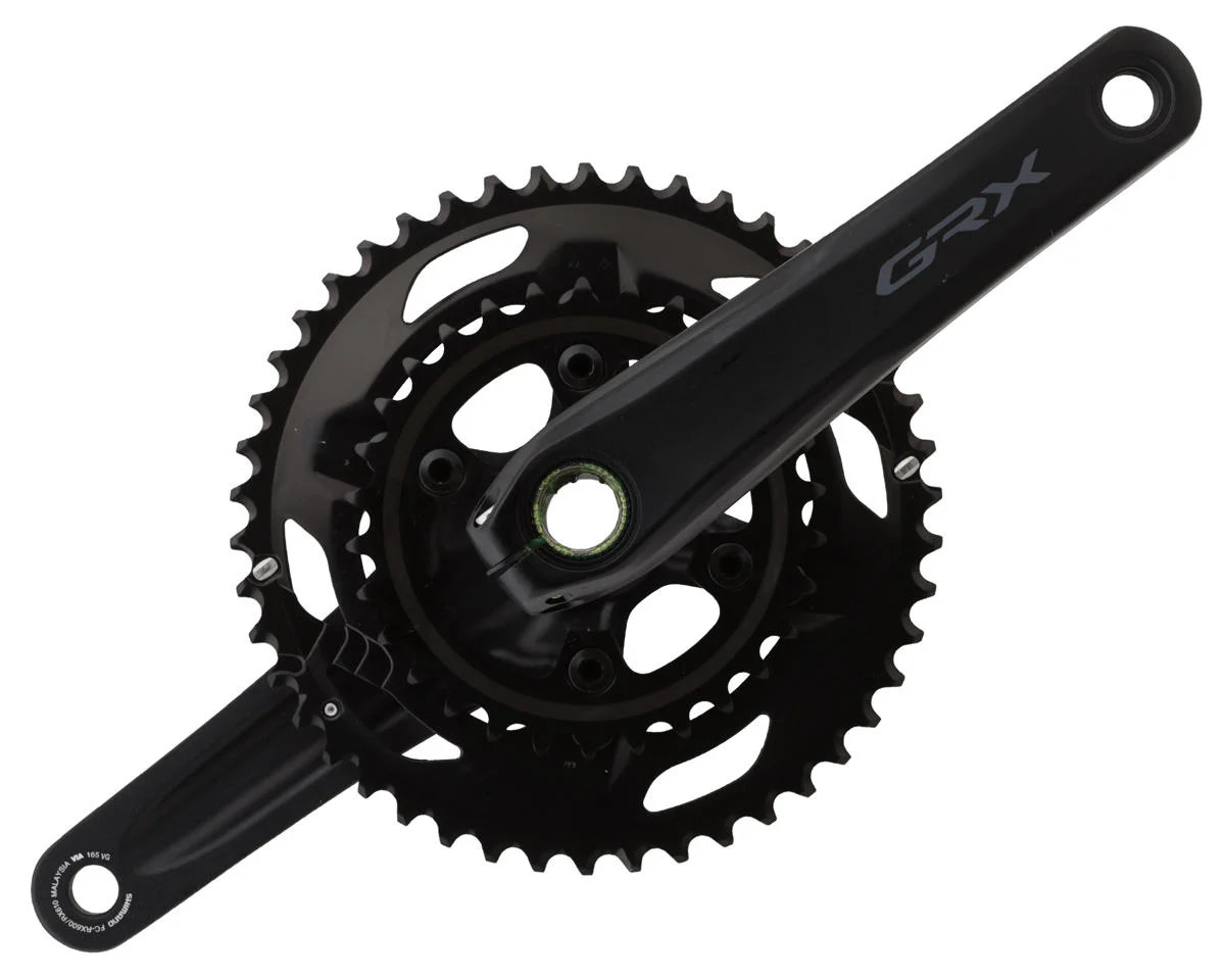 Shimano GRX FC-RX600 Crankset (Black) (2 x 11 Speed) (Hollowtech II)