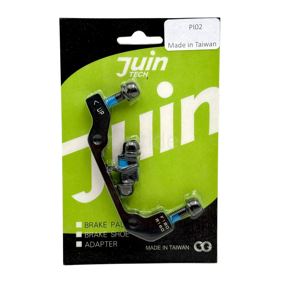 Bike PM Post Mount Caliper – Fork IS adapter Front 180/Frame Rear 160mm Black