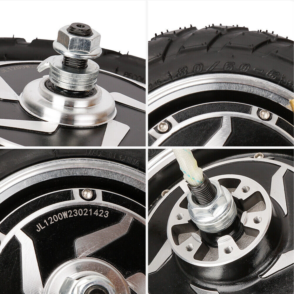 10 inch Hub Motor ebike Scooter 48V1200W Brushless Gearless Hall Electric Motor