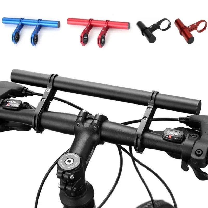 Bicycle Handlebar Extender Bracket MTB Bike Headlight GPS Phone Mount Bar