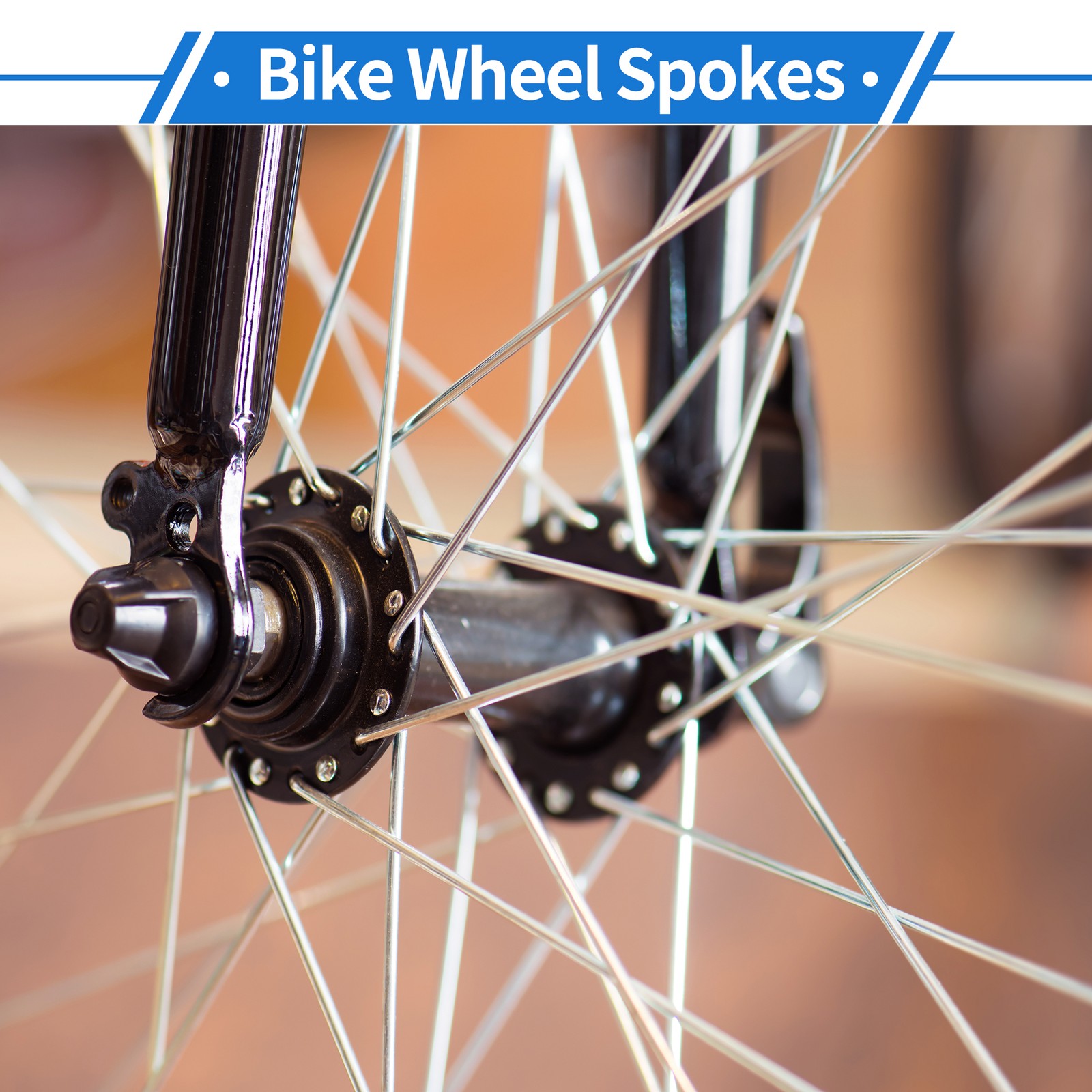 1 Set 12G 185mm Length Bicycle Spokes Nipple Carbon Steel Galvanized Universal