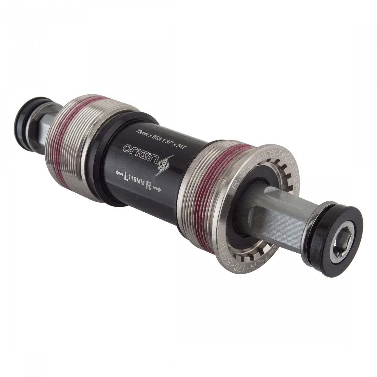 Origin8 TorqLite Square Taper JIS Sealed Bearings BSA 73x116mm Bottom Bracket