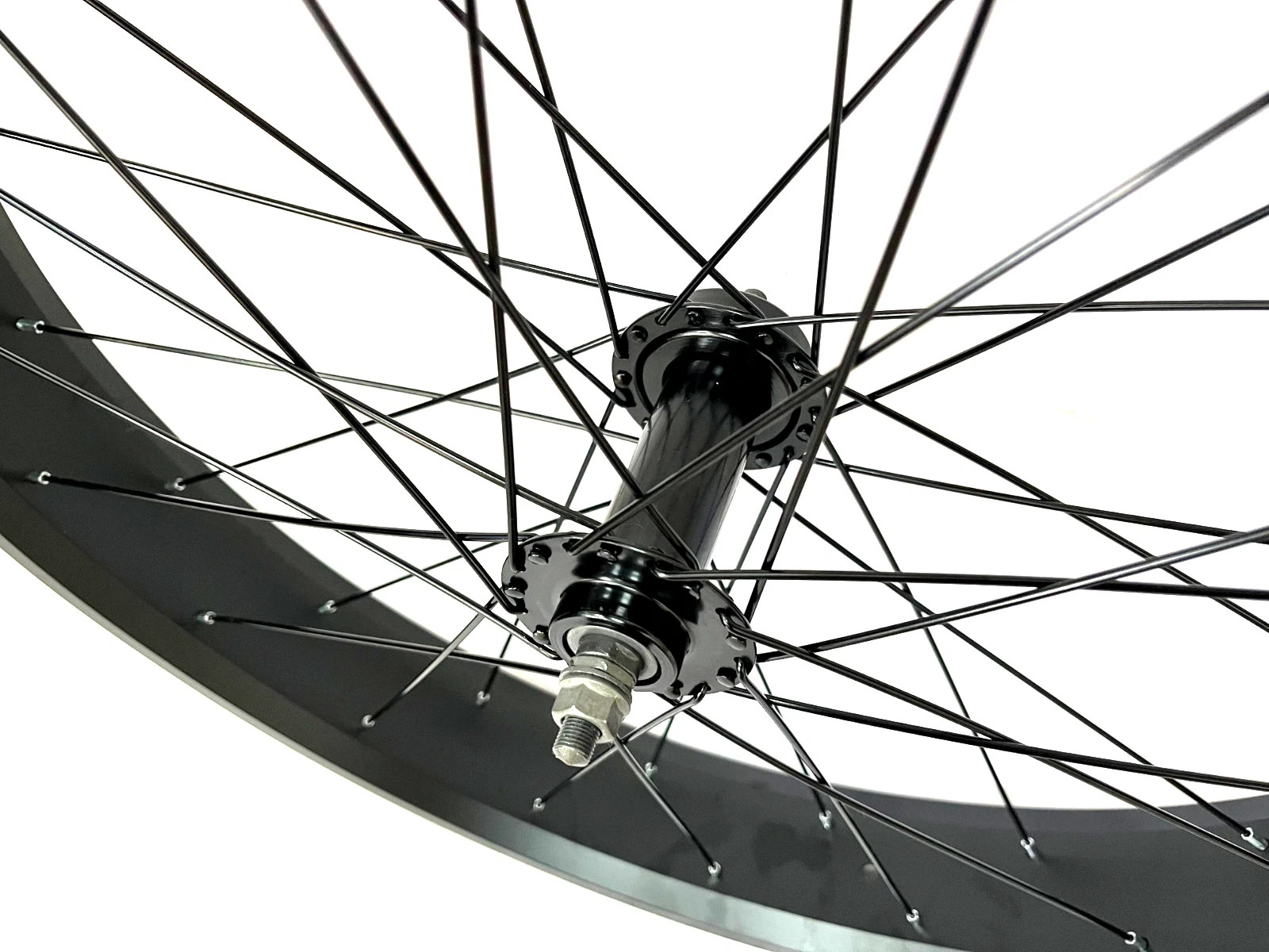 26″ x4 Fat Tire Bike Rim Wheel Set, 26″x4 Air Suspension Bicycle Fork-Disc Brake