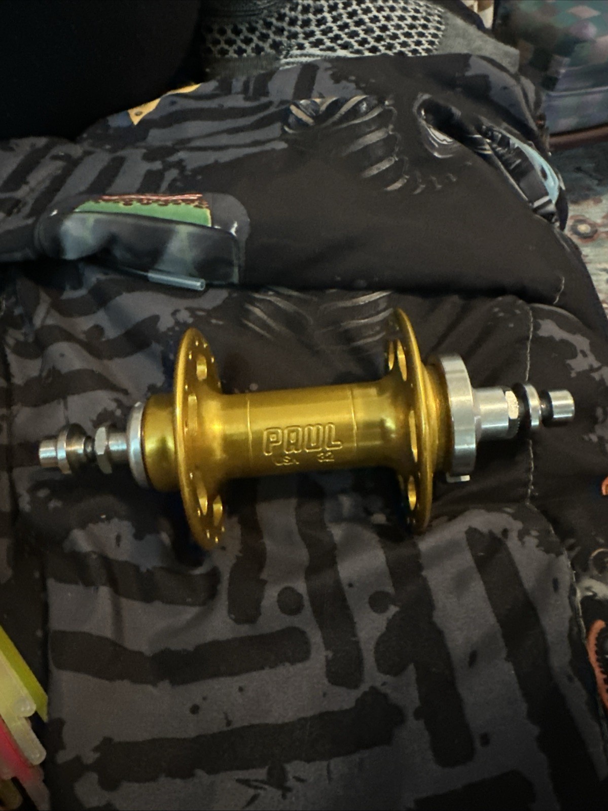 Paul Components High Flange Rear Hub, Flip Flop Fixed/Free, 130mm, 32h, Gold.