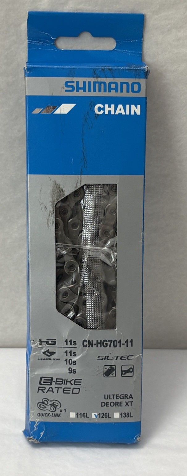 Shimano HG701 11-Speed Bike Chain 126L Ultegra Deore XT Quick-Link (S8)