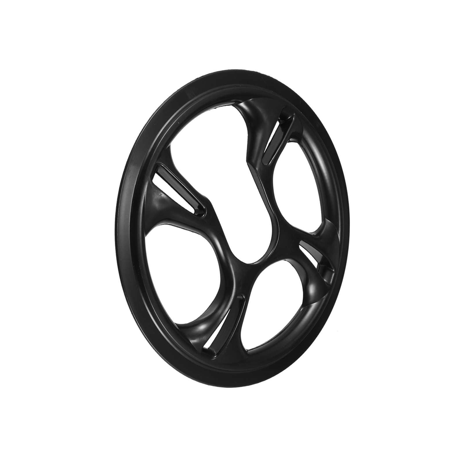 2pc 48 Teeth 12cm 4 Hole Bike Crankset Chain Wheel Cover Protection Black