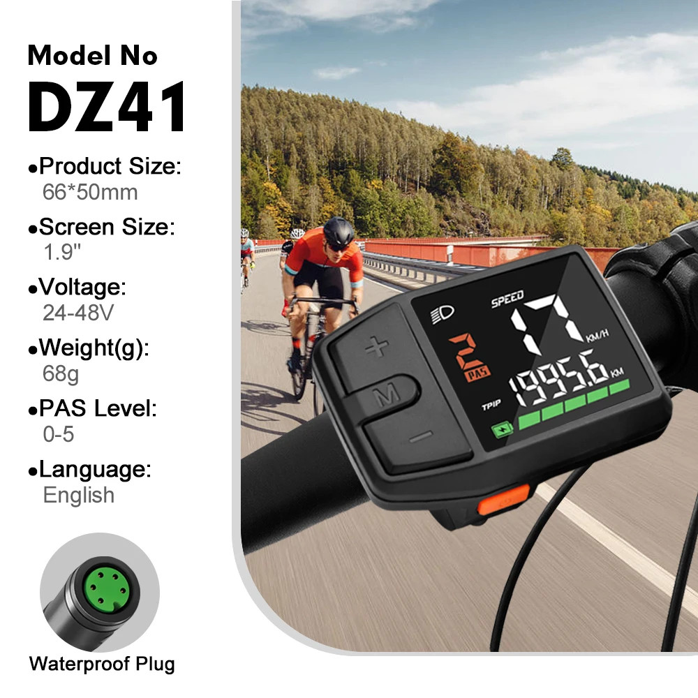 Electric Bike Display Color LCD DZ41 for BAFANG BBS01 BBS02B BBSHD Bike Computer