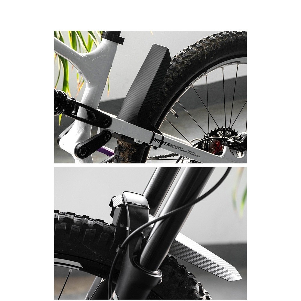 Foldable Mudguard for Mountain Bike Front and Rear with Secure Strap Attachment
