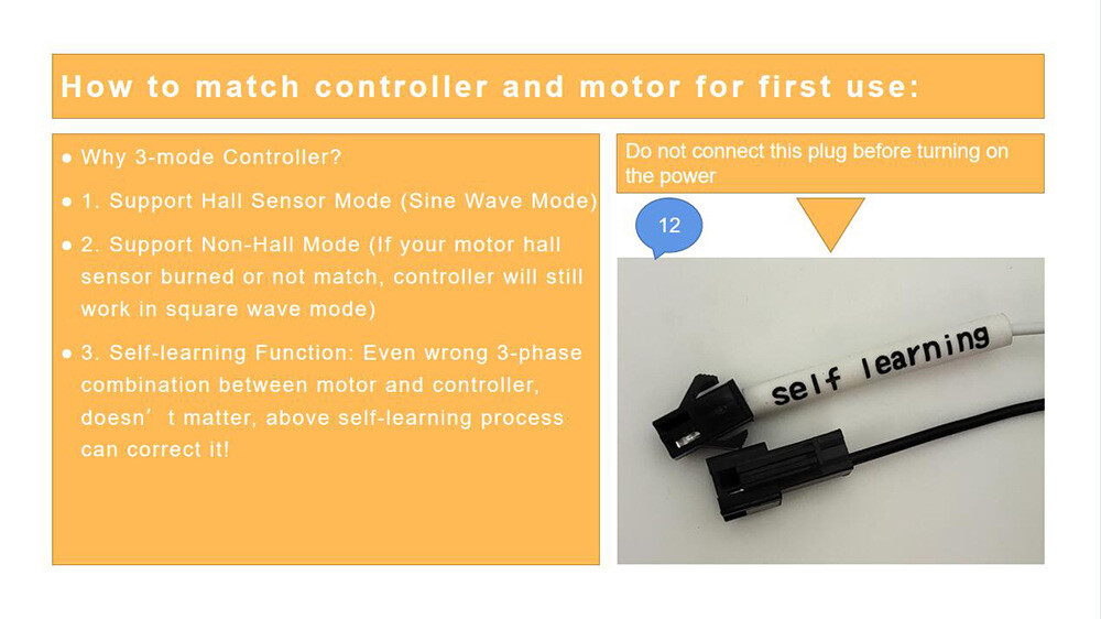 36V 48V 52V 35A 750W-1500W E-Bike 3 Mode Sine Ware Controller+SW900 Display