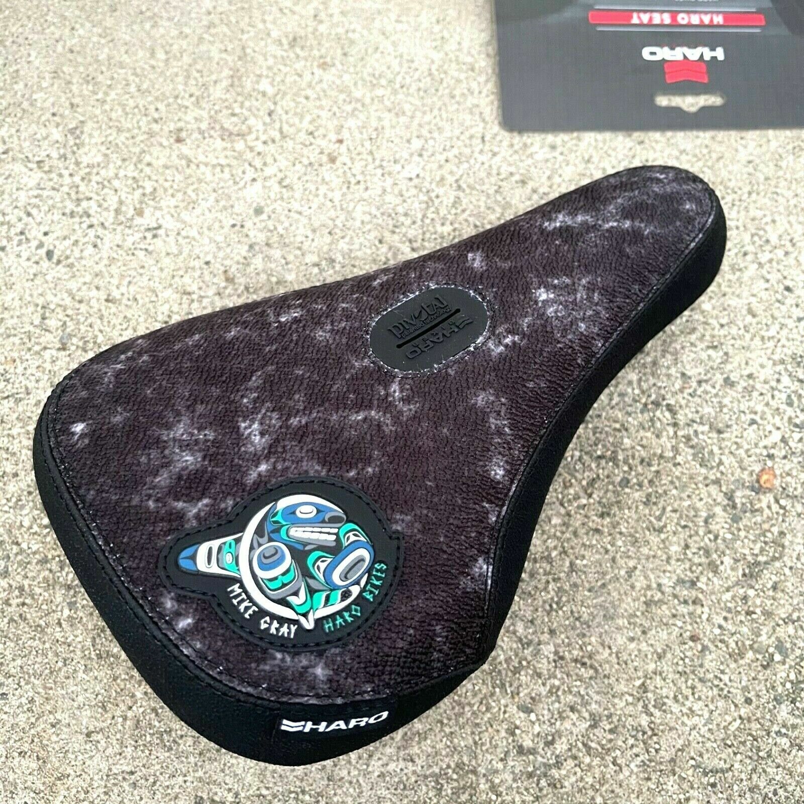 HARO MIKE GREY PIVOTAL SEAT BMX BIKE BICYCLE SEATS FIT CULT SHADOW SUNDAY KINK