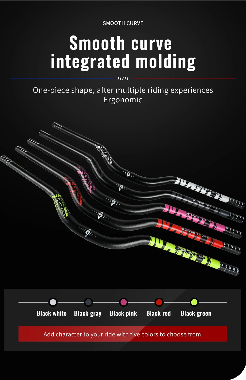 50MM Bicycle Rise Handlebar T Swallow Handlebar 31.8*780mm Backsweep 9 Degree