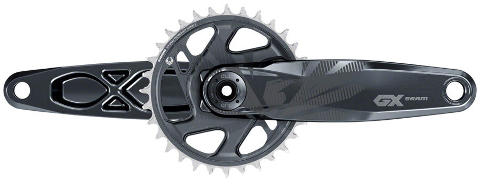 SRAM GX Eagle Fat Bike Crankset – 175mm 12-Speed 30t Direct Mount DUB Spindle In