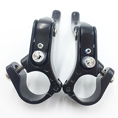 Bike Brake Lever Set 23.8mmAdditional Brake Lever Aluminum Alloy 22.2mm Black