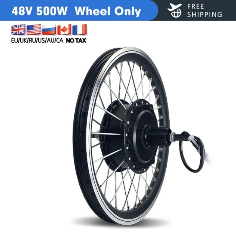 36V/48V 500W Rear Cassette Brushless Geared Hub Motor for MTB Electric Bicycle