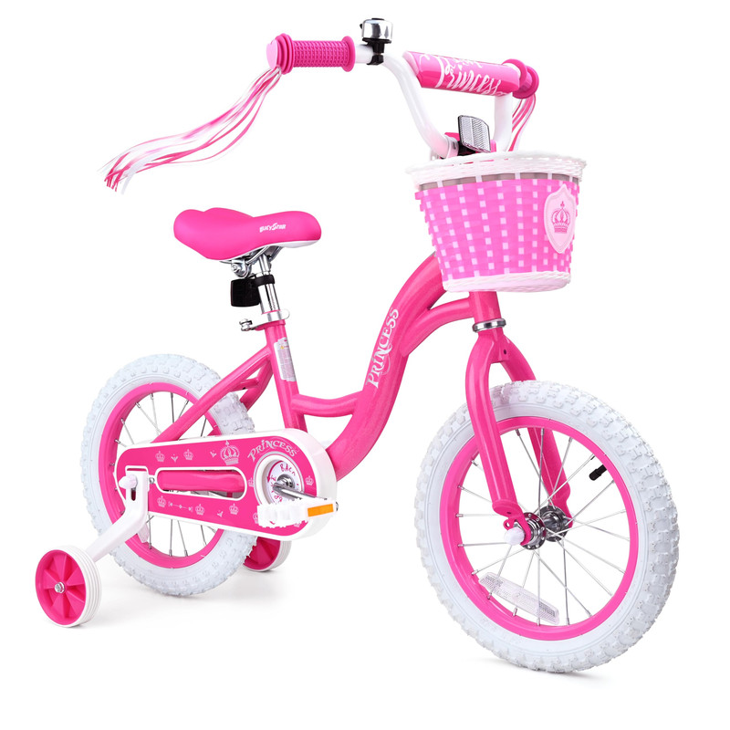 Bicystar Girls Bike For Toddlers Ages 2-4 Years 14 Inch Princess Kids Bike