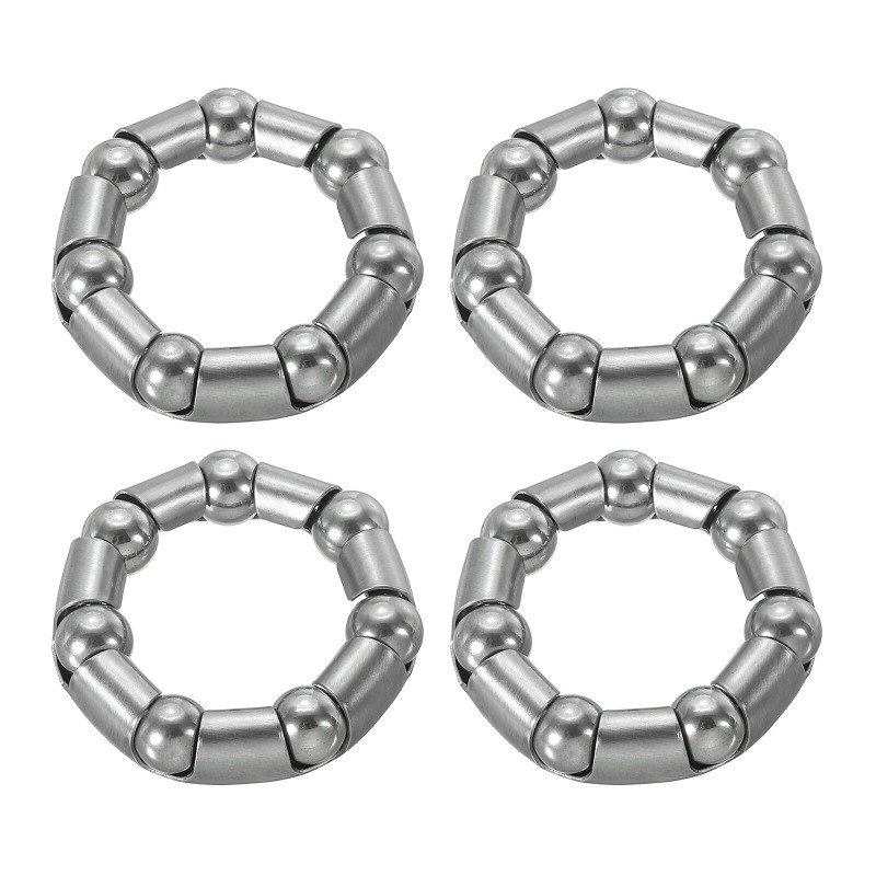 4 Pack Bicycle Bearings Bike Ball Crank Bearing 38mm x 7 Balls Silver