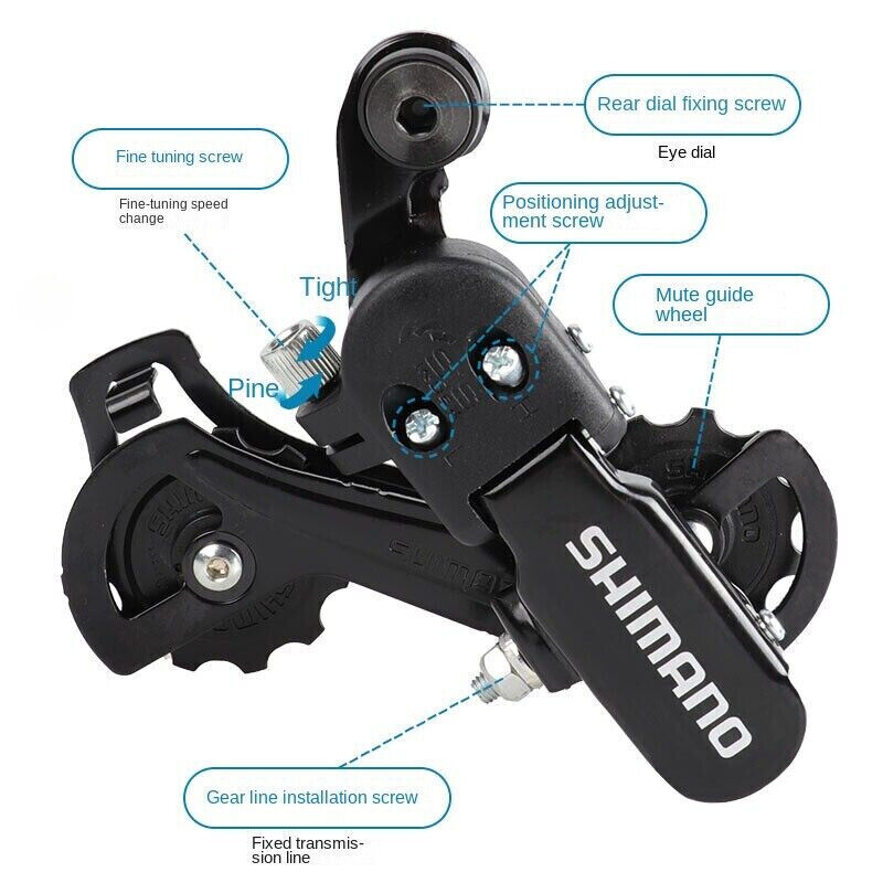 Mtb Bike Rear Derailleur Shifter TZ31A 6/7/ 18/21 Speed Derailleur For SHIMANO