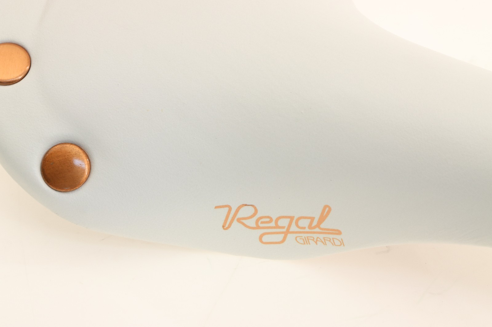 Selle San Marco Regal Girardi White Leather Saddle Copper NEW in Box NOS