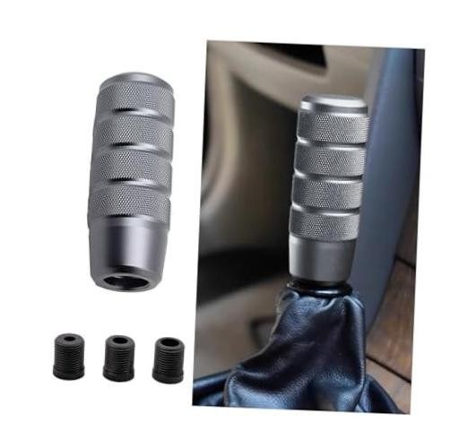 95mm/3.74″ Car Shifter Knob, Aluminum Weighted Automotive Gear Shift Gray