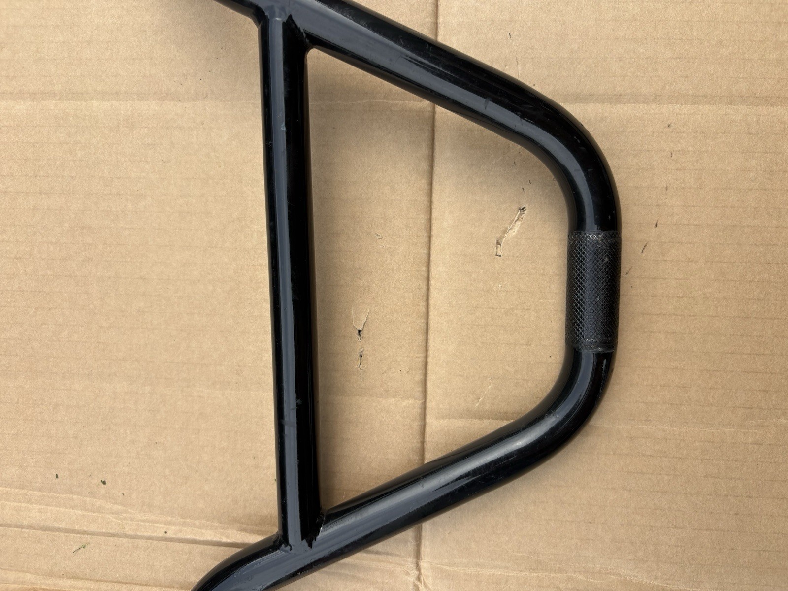DK Bikes BMX Handlebars Black Mid School With DK Grips Used Not Cut Or Bent