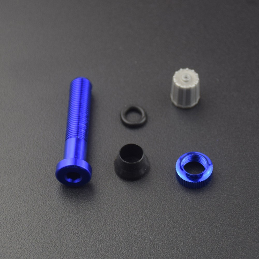 1pc Tubeless Valve For-Schrader Valve Bicycle Rim Black/ Red/ Blue/ Green