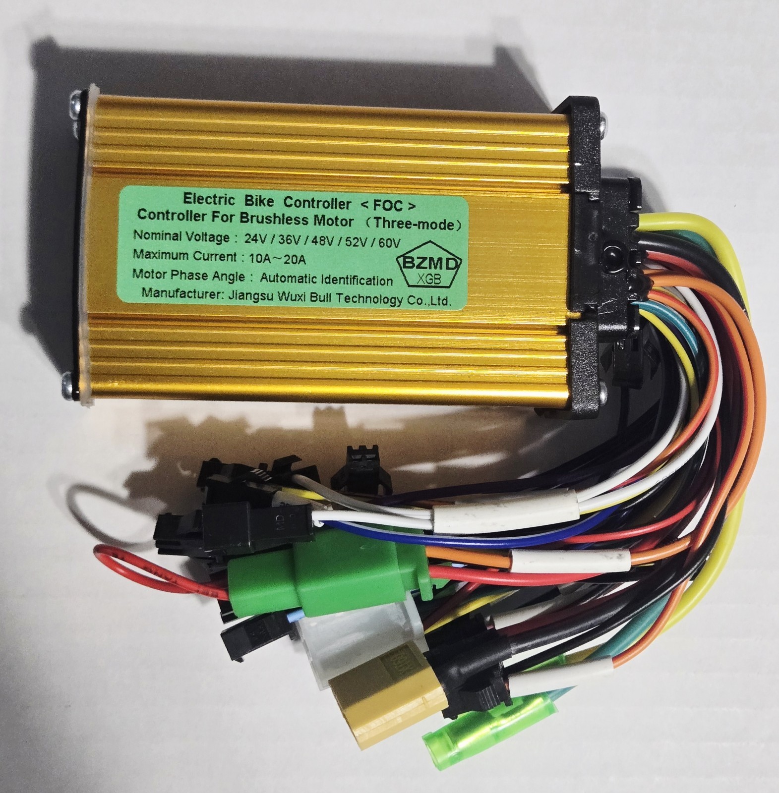 24V 36V 48V 52V 60V BLDC Brushless Motor Controller 10A-20A E-Bike Scooter