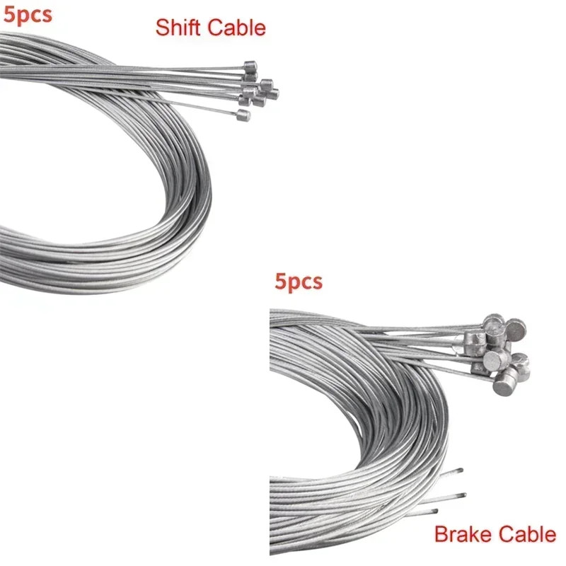 5-50pcs 2M Bicycle Brake Cable Bicycle Shift Cable Stainless Steel Set Core Inne